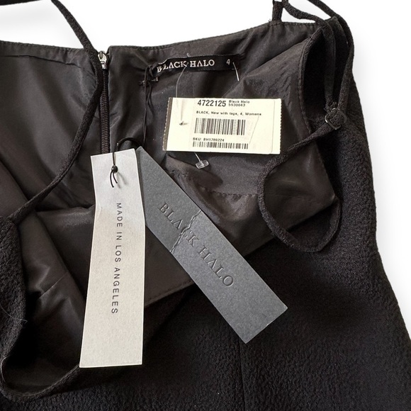 New with Tags, Black Halo Catalyna Cb Black Cocktail Dress, Size 4 - Picture 11 of 15